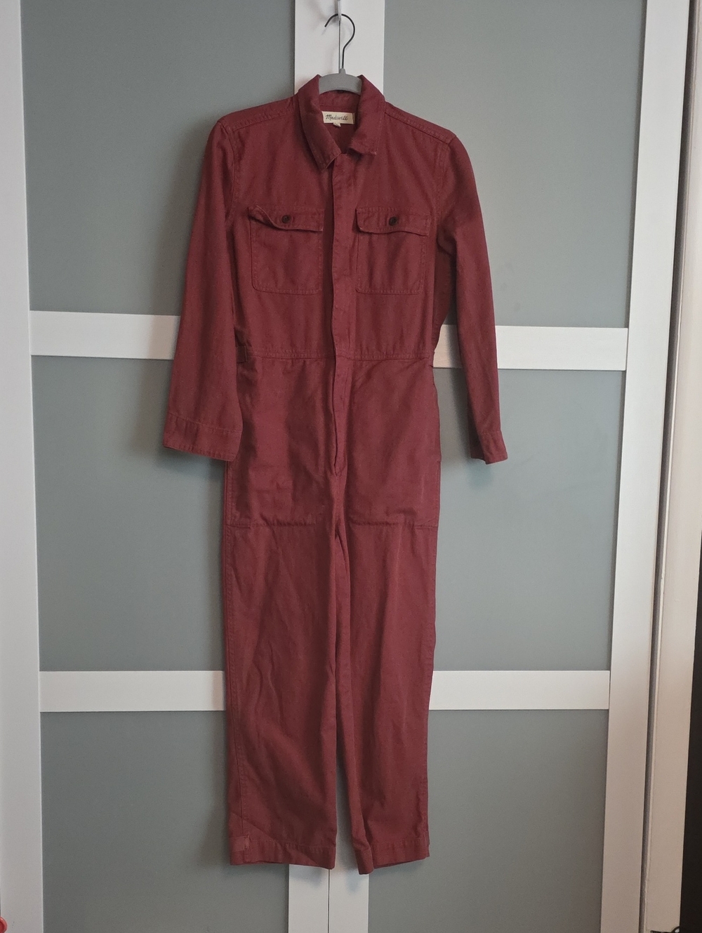 Madewell Rust Utility Jumpsuit